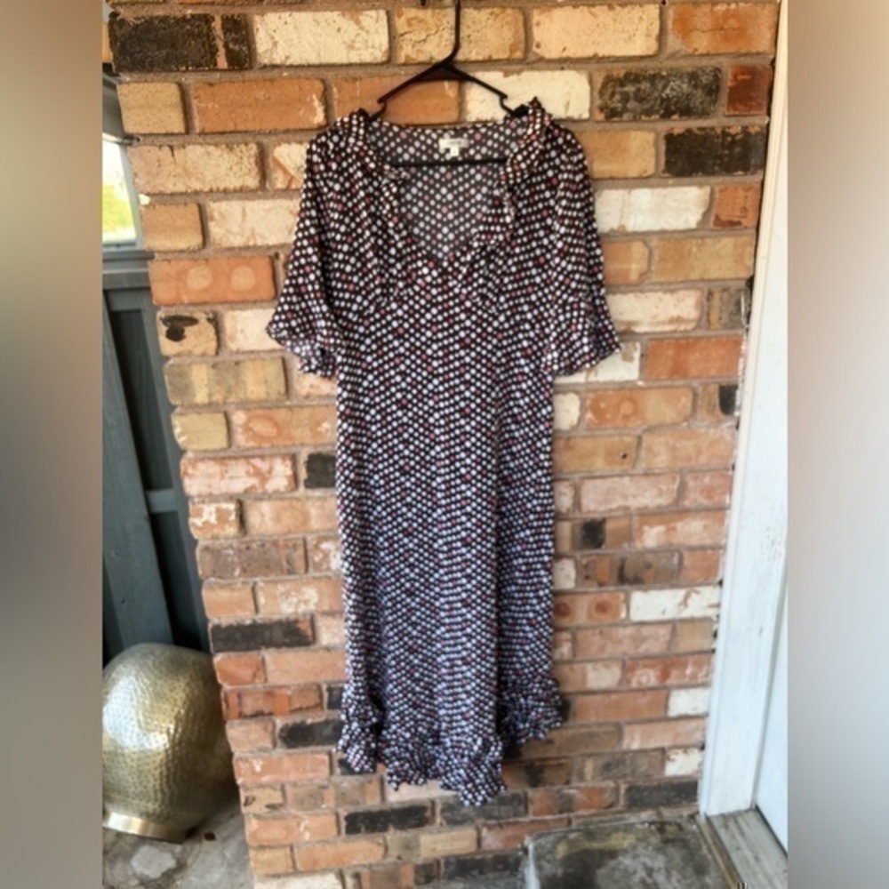Tyler Boe Isabella Silk Ruffled Dress